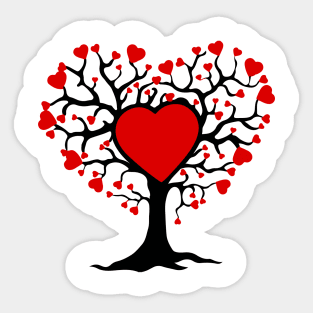 The heart tree is lovable Sticker